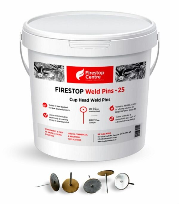 FIRESTOP-CP HD W Pins Galv 3mm Di - Firestop Centre